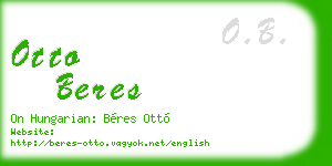 otto beres business card