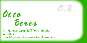 otto beres business card
